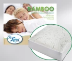 Επίστρωμα Αδιάβροχο La Luna Bamboo Λευκό Διπλο 160χ200