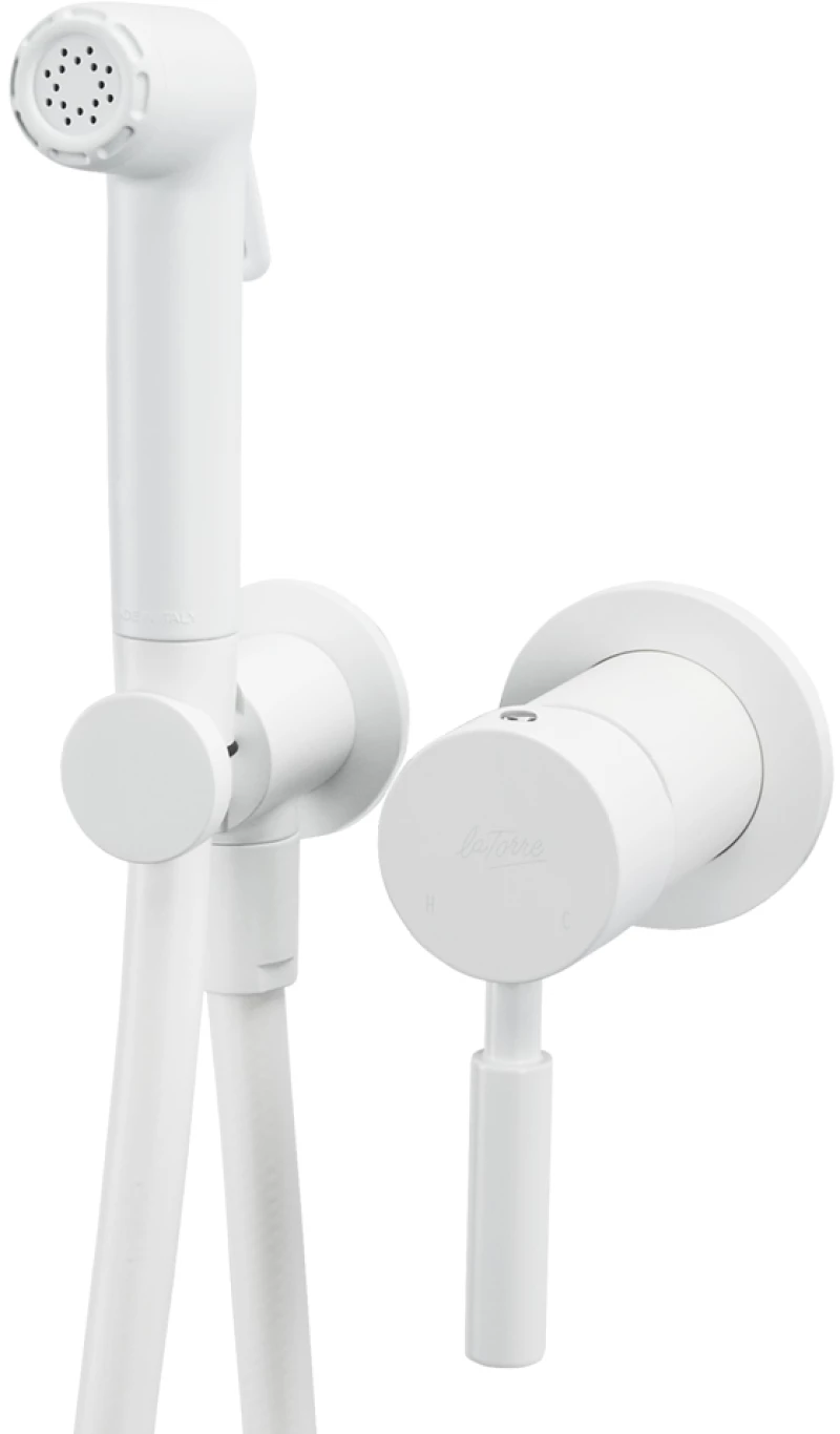 La Torre Flush Mix 12211 White Matt - Σύστημα Μπιντέ Για Ζεστό & Κρύο Νερό
