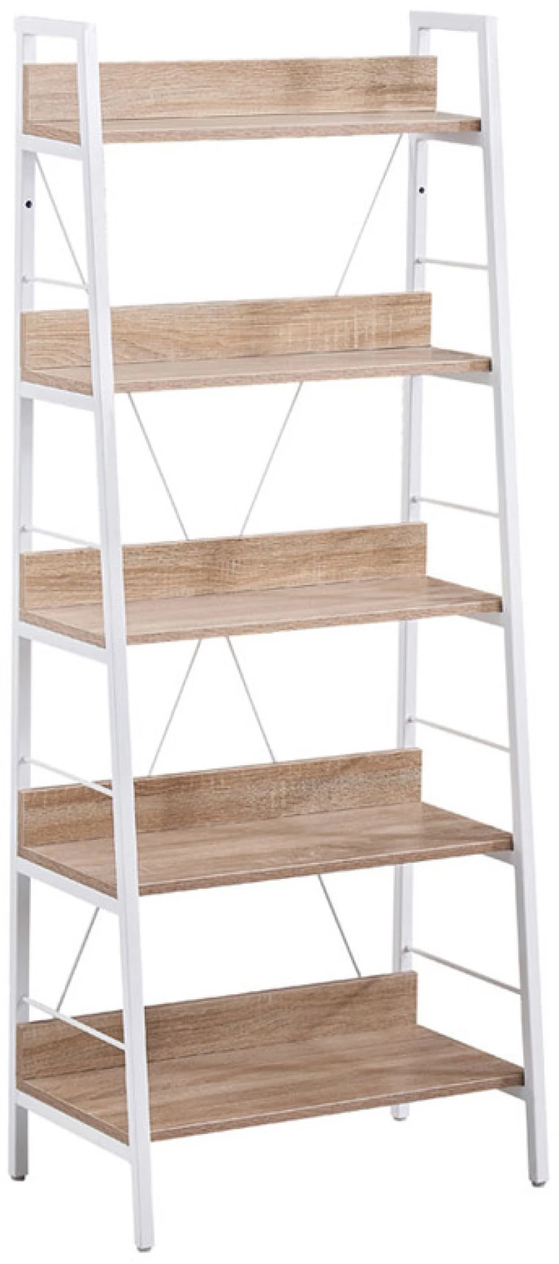 214090 One Step Up Βιβλιοθηκη 5ραφια Sonoma Λευκο 60x35xh149cm