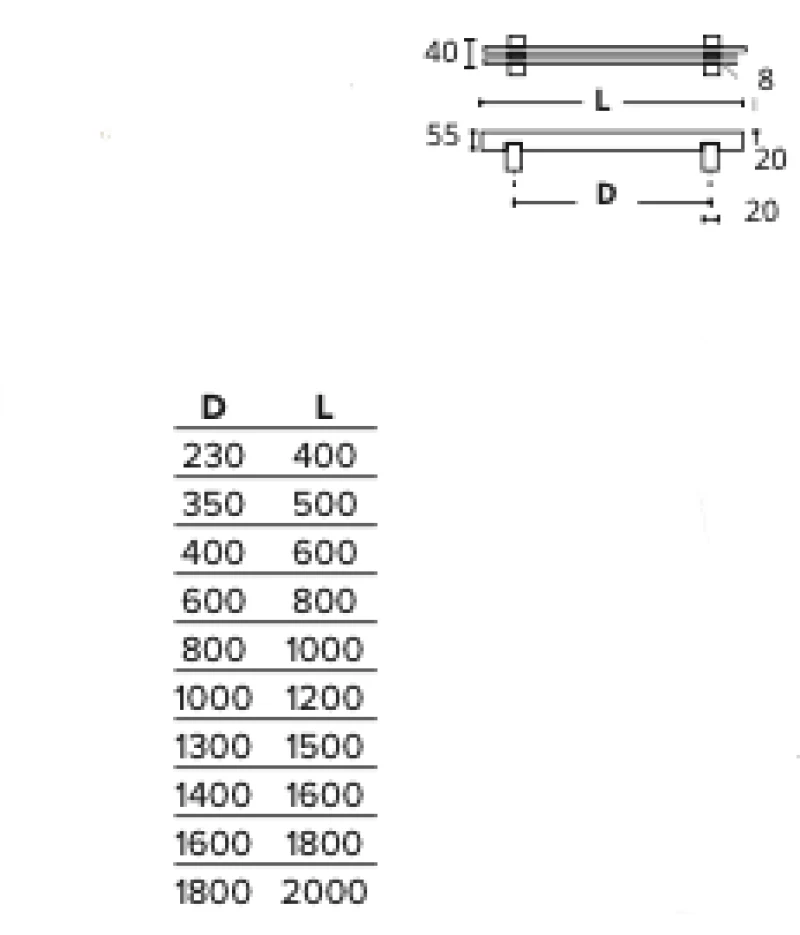 Convex 873-800 Ματ Αντικέ Λαβή Εξώθυρας (ζεύγος)