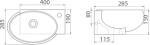 Cerastyle Mini 45x28x15 - Νιπτήρας Μπάνιου