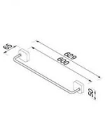 Thessa 2407/60 Chrome - Πετσετοκρεμάστρα