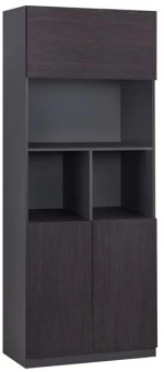 Βιβλιοθηκη Γραφειου Επαγγελματικη Rosewood Hm2089 80χ40χ200υ Εκ.