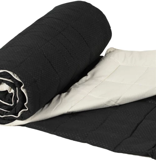 Πάπλωμα (220cm X 240cm) 11053 Μαύρο/ivory - -