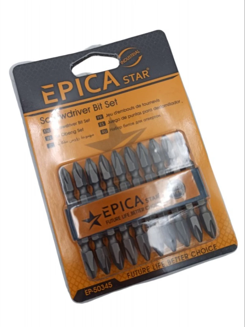 Μυτεσ Για Κατσαβιδι Σετ 10τμχ Epica Star Ep-50345