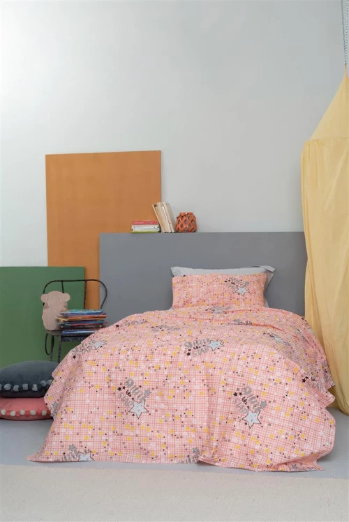 Σετ Παπλωματοθήκη Palamaiki Luminous Collection Cluster Pink - Ημίδιπλη 170 X 250