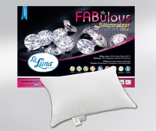Μαξιλάρι La Luna Fabulous Siliconaizer De Lux Medium Λευκό 50 X 70
