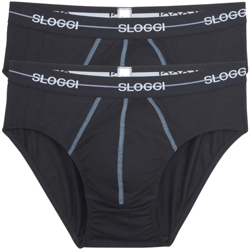 Σλιπ Ανδρών Sloggi Men Start Midi 2 Τεμάχια 10206949-0004 Μαύρο 7613136899771