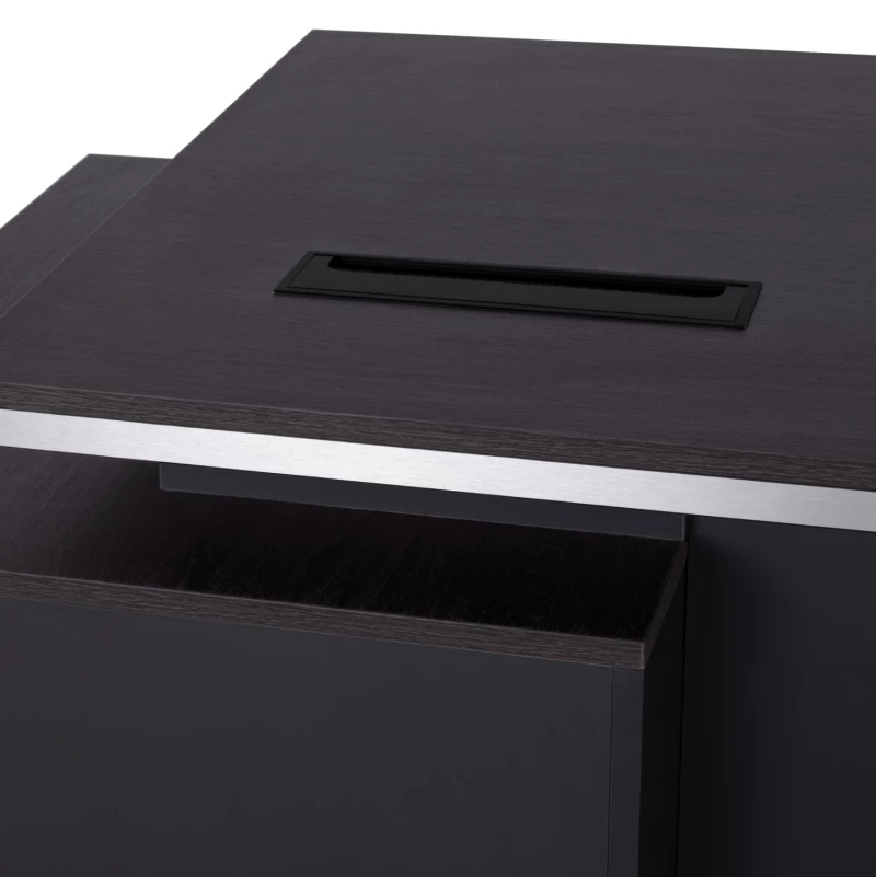 Γραφειο Επαγγελματικο Με Δεξιο Ντουλαπι Rosewood Hm2113r 180x80x76υ Εκ.