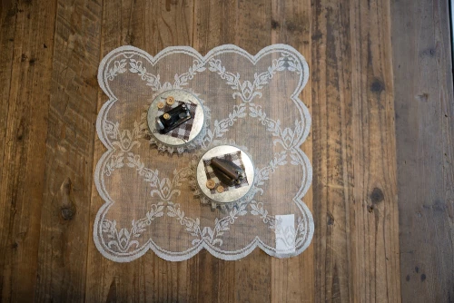 Σεμέν Δαντέλα (40x40) Light Grey 4849 Mc Linen - -