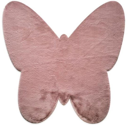 Χαλι Puffy Jm7 Dark Pink Butterfly Antislip - 120x120b Newplan - -