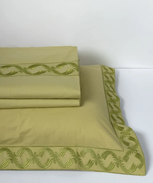 Σεντόνια Βαμβακερά ( 230cm X 250cm 2x 50cm X 70cm) M110 Πράσινο - -