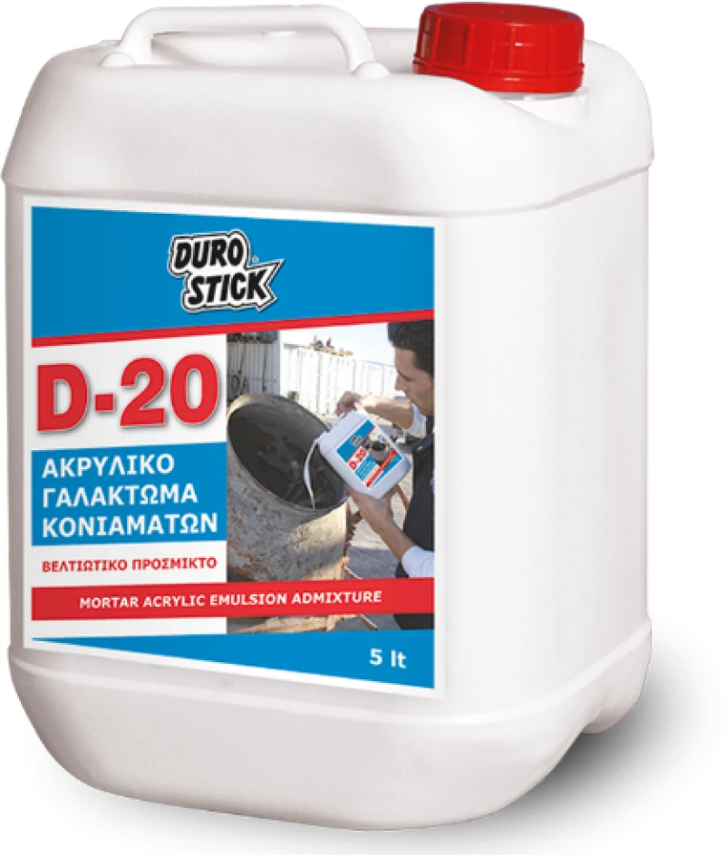 Durostick D-20 Πρόσμικτο Ακρυλικό Γαλάκτωμα Κονιαμάτων 1lt