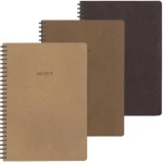 250746 Next Old Leather Τετράδιο Σπιράλ 17x25εκ. 3θεμ., 105φ. (σετ 10 Τεμαχιων)