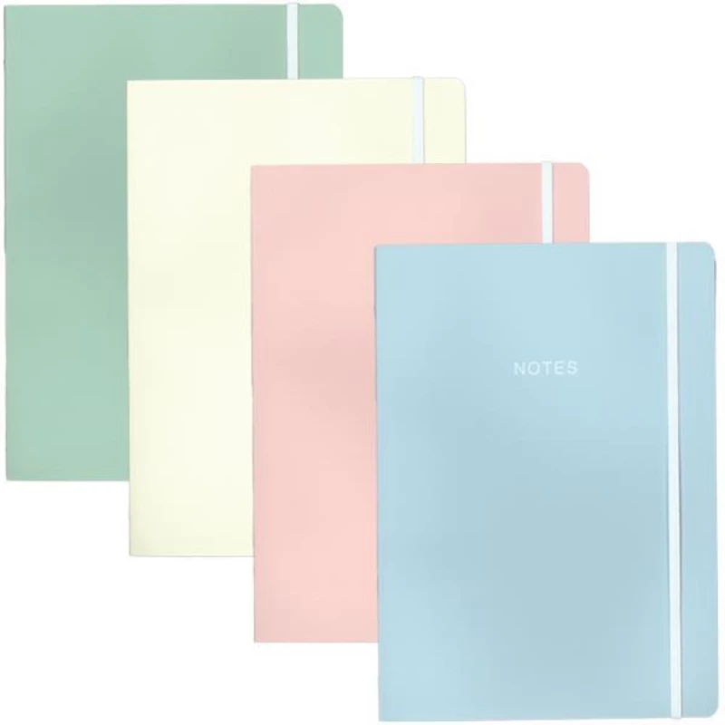250749 Next Τετράδιο Smooth Pastels Flexi 21x29εκ. 2θεμ. 80φ. (σετ 10 Τεμαχιων)