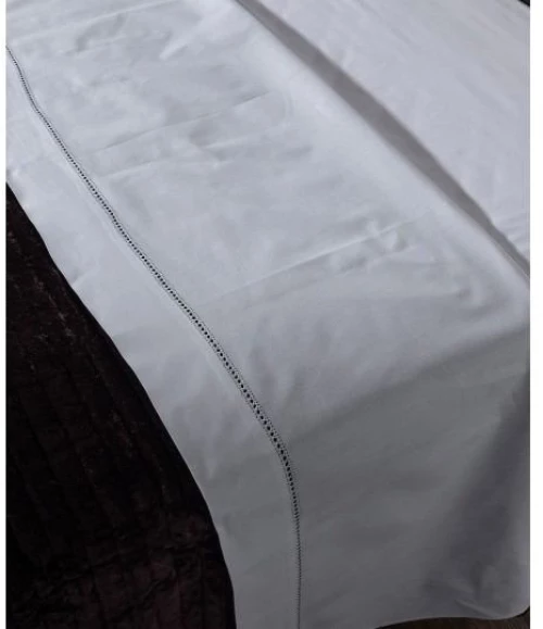 Χειροποιητο Σεντονι Με Αζουρ Νχ46 Τριων Τεμαχιων (225cm X 270cm) Λευκό - -