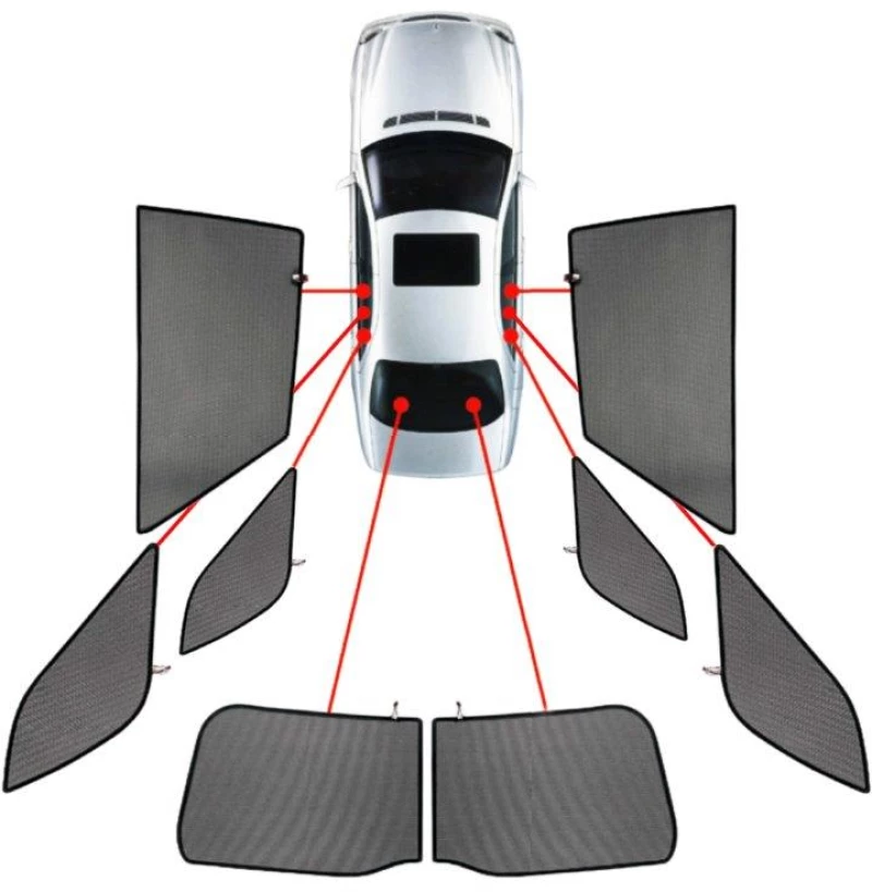 Carshades Citroen Ds5 5d 2011> Κουρτινακια Μαρκε Car Shades - 8 Τεμ. Pvc.cit-ds5-5-a