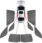 Carshades Citroen Ds5 5d 2011> Κουρτινακια Μαρκε Car Shades - 8 Τεμ. Pvc.cit-ds5-5-a