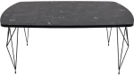 282726 Τραπεζακι Σαλονιου Diamond Black Marble 100x66x42εκ