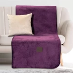 Ριχτάρι Τριθέσιο Velvety 180x300 Art 8411 Μώβ - -
