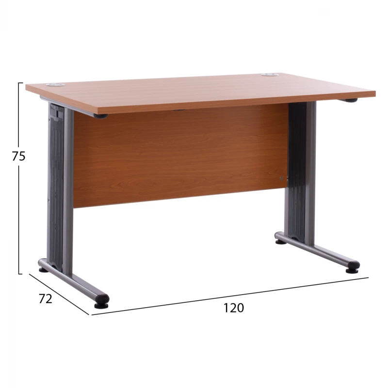 Γραφειο Επαγγελματικο Valden Hm2044.03 Κερασι 120x72x75 Εκ.