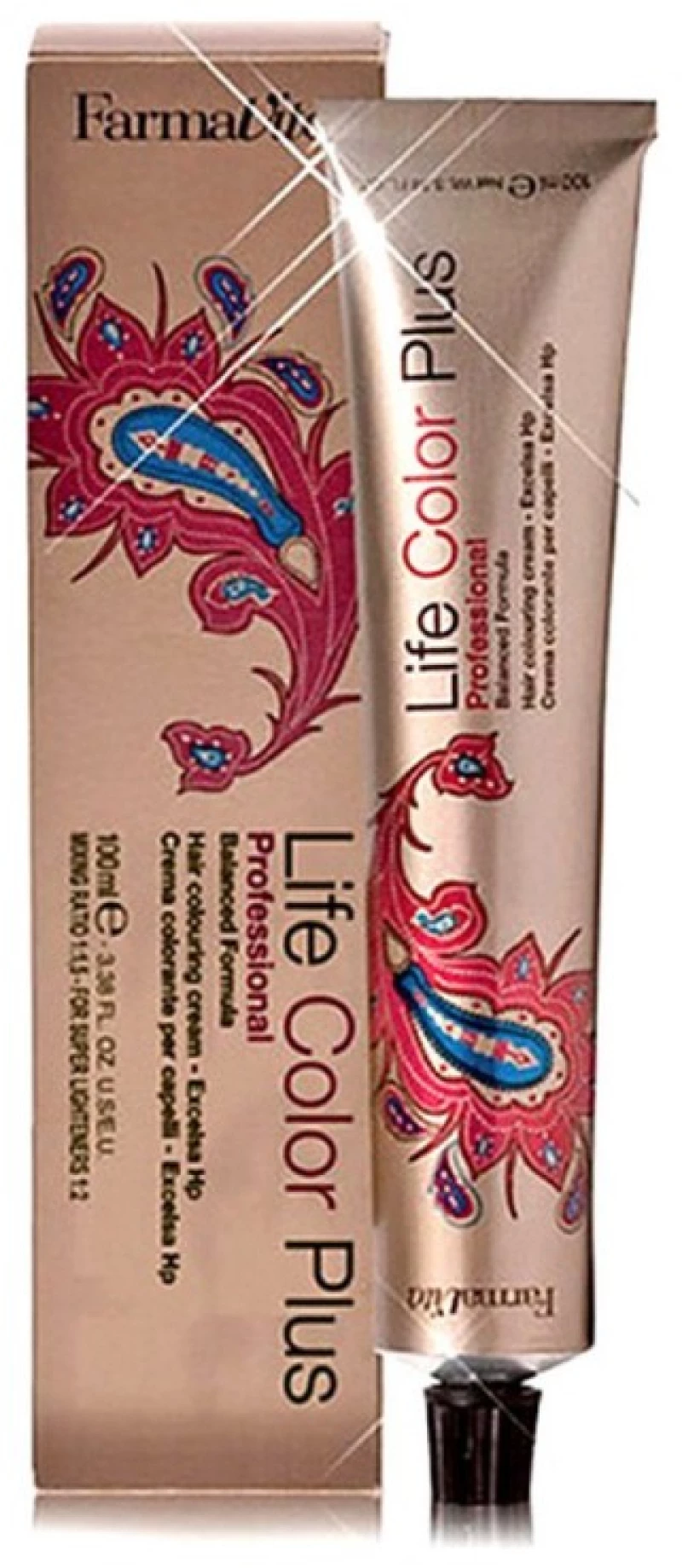 Μόνιμη Βαφή Life Color Plus Farmavita Nº 4 77 Medium Brown Intense (100 Ml)