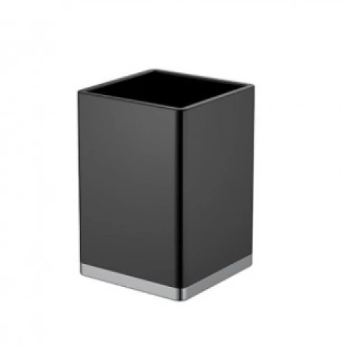 Sparke Sopa-05 Ποτήρι Για Οδοντόβουρτσες Μαύρο-γυαλιστερό Ορείχαλκος & Ρητίνη