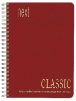 249082 Next Classic Τετρ. Σπιράλ Μπορντώ 21x29εκ. 7θεμ. 350σελ. (σετ 6 Τεμαχιων)
