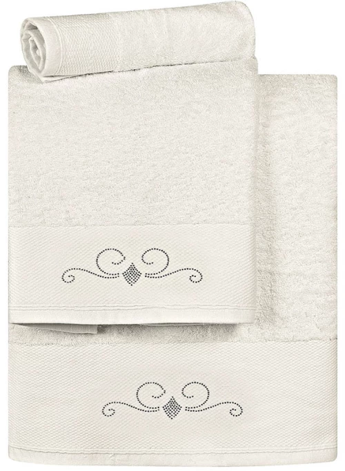 Σετ Πετσέτες Art 3175 Σετ 3τμχ Εκρού - -