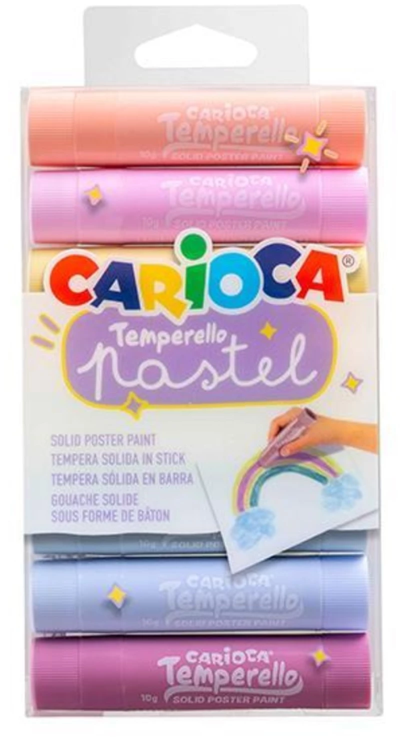 252070 Carioca Temperello Pastel Μαρκαδόροι Ζωγραφικήσ 8 Χρωμάτων