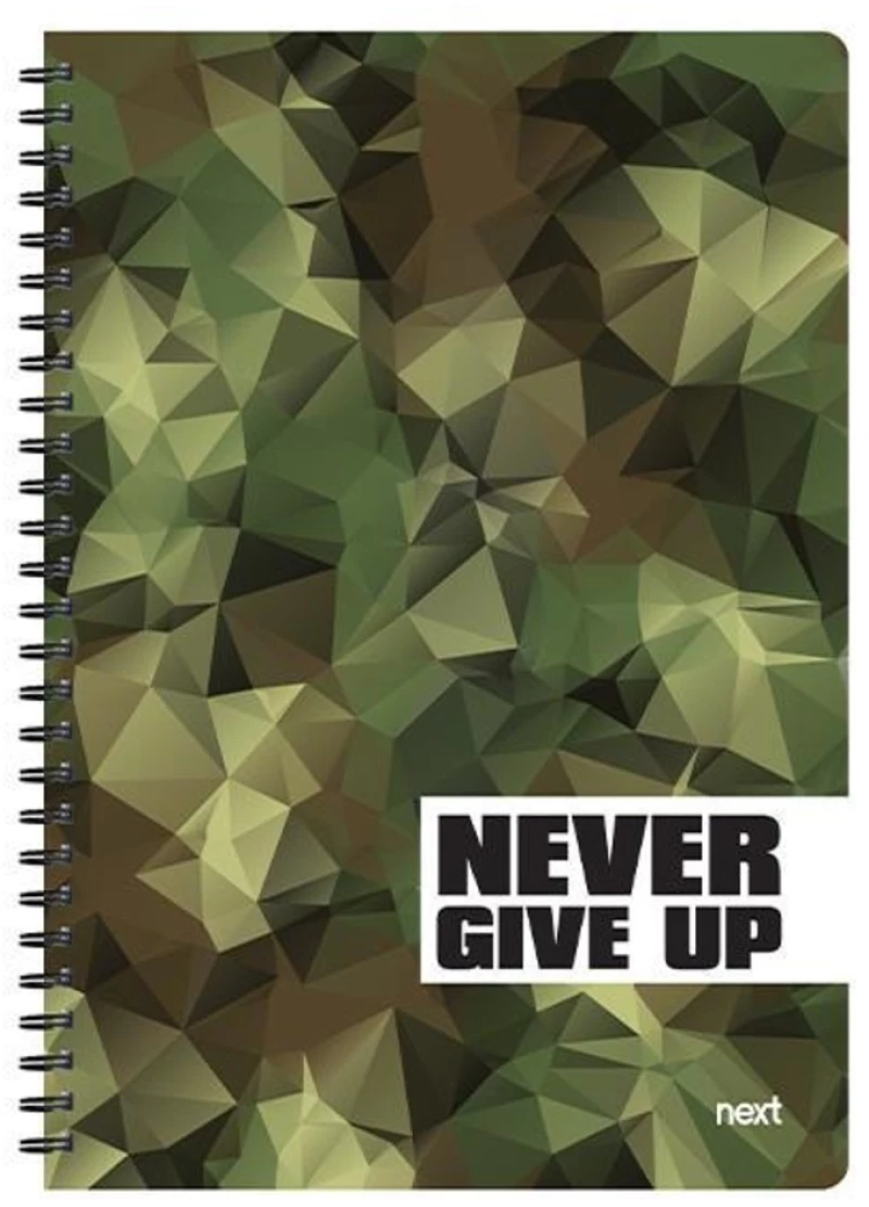 252811 Next Trends Never Give Up Τετράδιο Σπιράλ 21x29εκ. 3θεμ., 105φ. (σετ 3 Τεμαχιων)