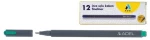 254313 Adel Μαρκαδόροσ Fineliner 0.4mm Πράσινοσ (σετ 12 Τεμαχιων)