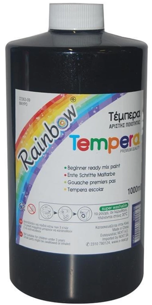 254694 Rainbow Τέμπερα Μαύρη 1000ml