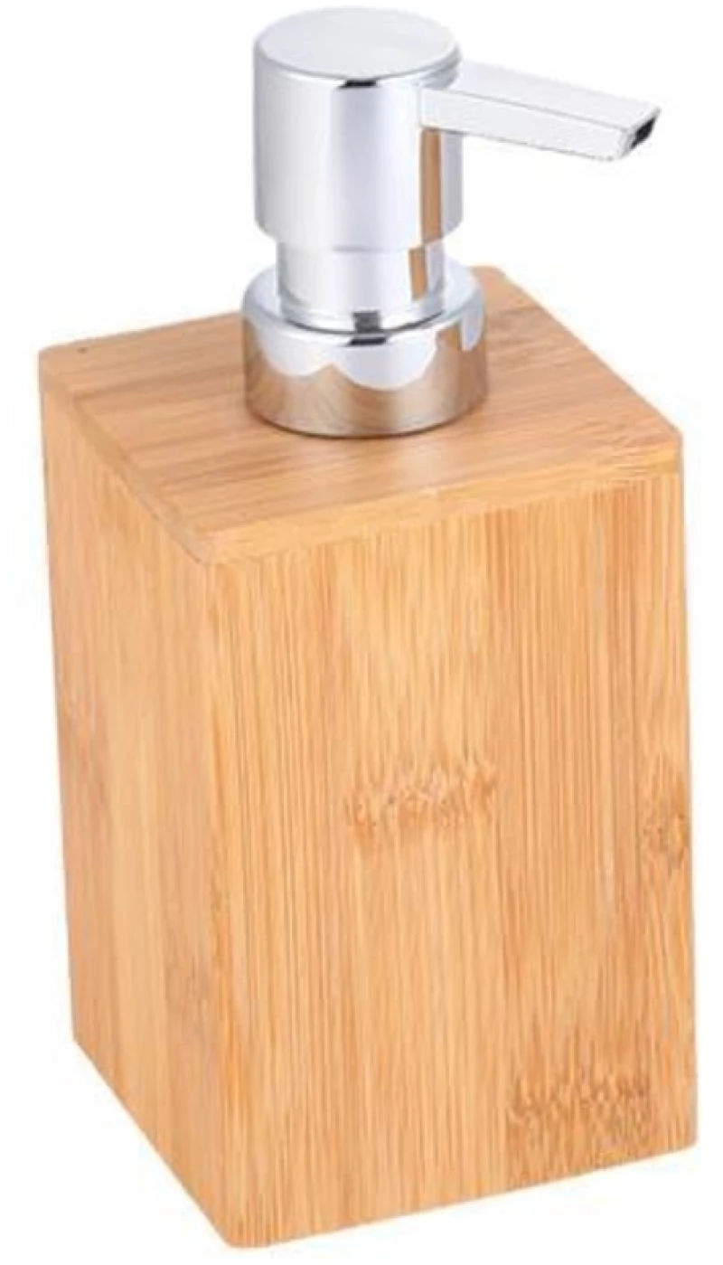 258383 Dispenser Για Υγρό Σαπούνι Από Bamboo 7x7x16,2εκ.