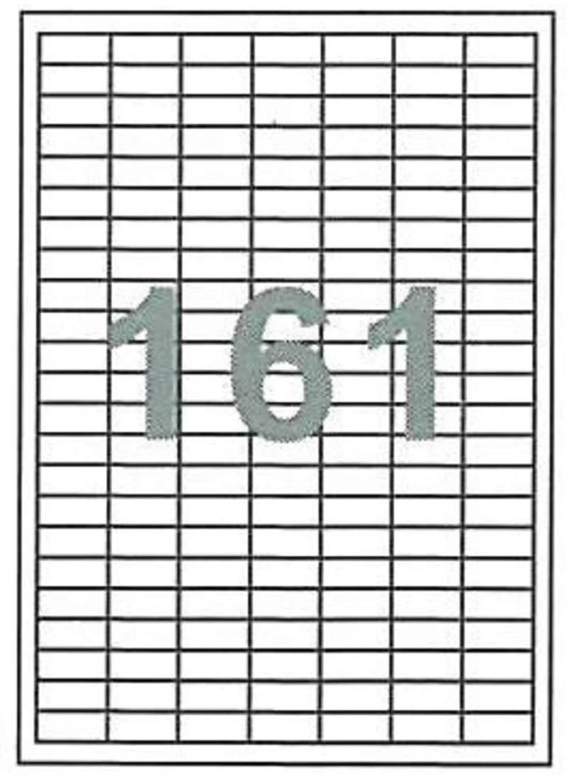 258841 Fleks Ετικέτ. Αυτοκόλ. Λευκέσ 28x12mm 161/φ 100φ Α4