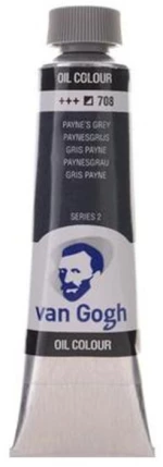 260320 Talens Van Gogh Χρώμα Λαδιού 708 Paynes Grey 20ml (σετ 3 Τεμαχιων)