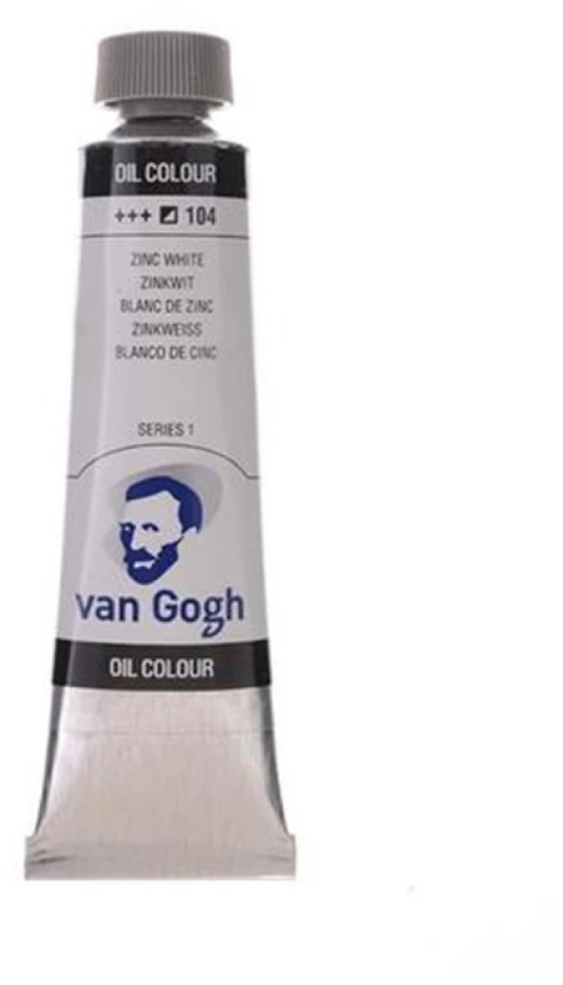 260448 Talens Van Gogh Χρώμα Λαδιού 104 Zinc White 200ml