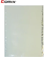 250877 Διαχωριστικά Πλαστικά Α4, 1-31 Θέματα (σετ 5 Τεμαχιων)