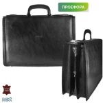 261213 Δερμάτινη Τσάντα Επαγγελματική 44x12x30εκ. Μαύρη
