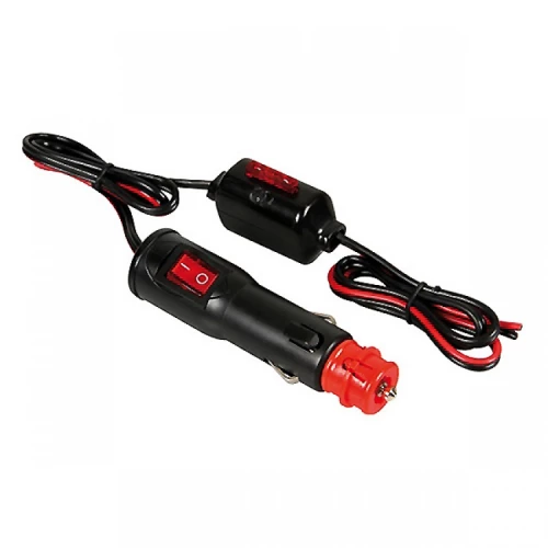Lampa Φισ Αναπτηρα Αρσενικοσ 12/24v 10a Με Διακοπτη Και Καλωδιο 100cm 9809.0-lm