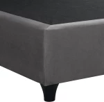 Κρεβατι Malena Απο Γκρι Βελουδο Hm647.10 Για Στρωμα 120x200 Εκ.