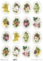256119 Ριζόχαρτο `bouquets` 42x29.7εκ. (itd-r184l) (σετ 3 Τεμαχιων)