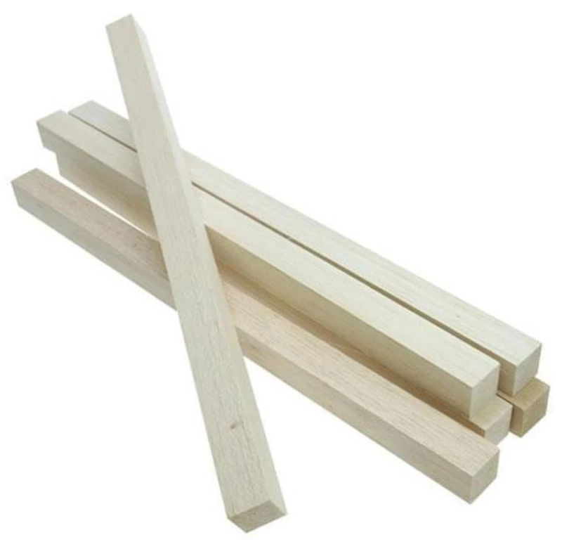 258556 Ράβδοσ Balsa Τετράγωνη 10χιλ. X1μ. X 10χιλ. (σετ 20 Τεμαχιων)