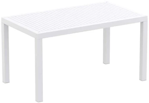 Ares Τραπεζι 140χ80χ75εκ. White Πολ/νιου