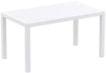 Ares Τραπεζι 140χ80χ75εκ. White Πολ/νιου