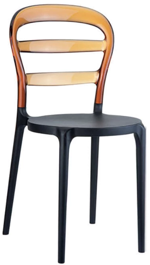 Bibi Black/amber Transp.καρεκλα