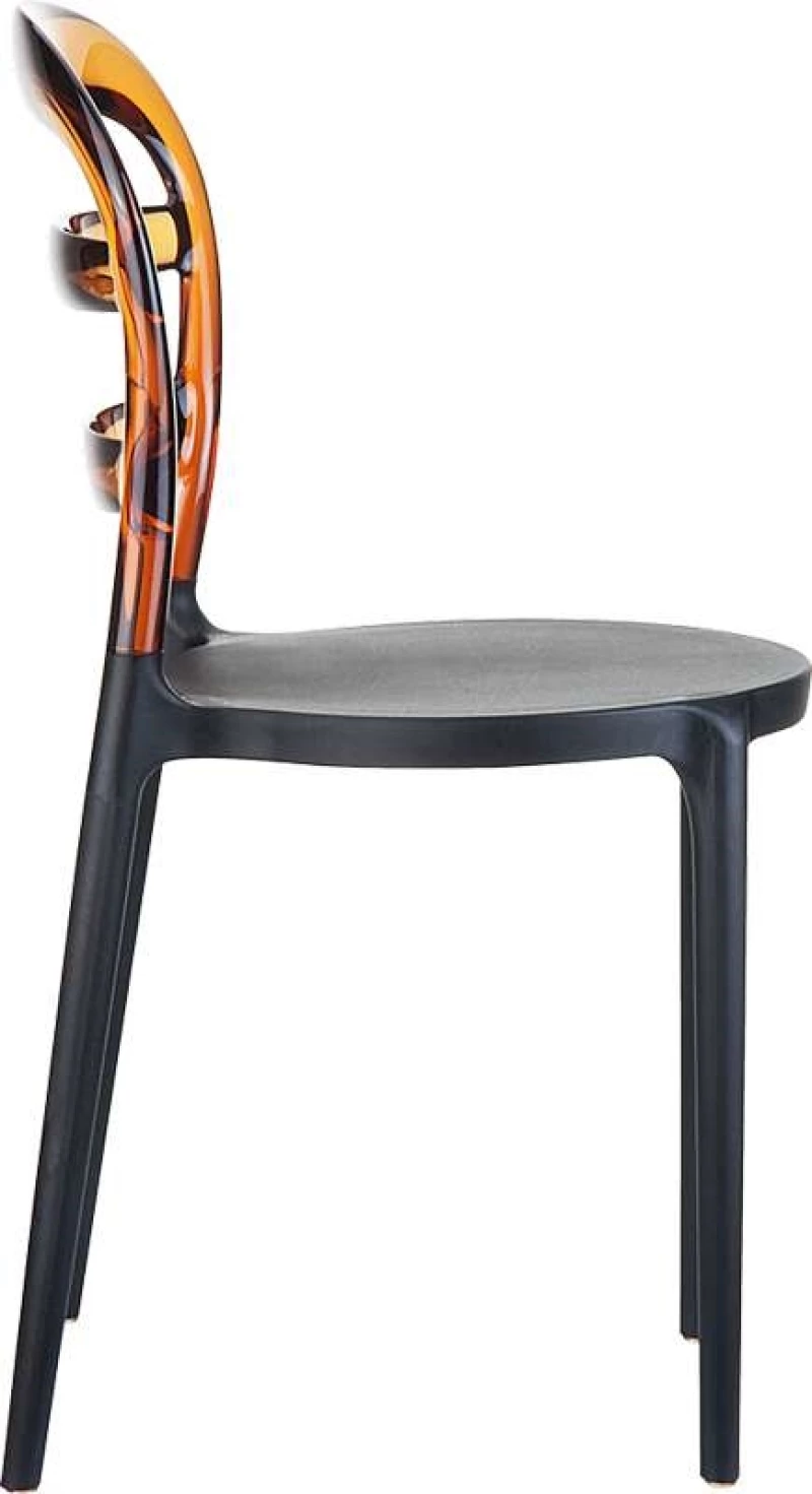 Bibi Black/amber Transp.καρεκλα