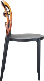 Bibi Black/amber Transp.καρεκλα