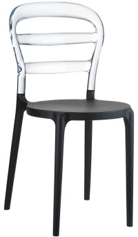 Bibi Black/clear Transp.καρεκλα