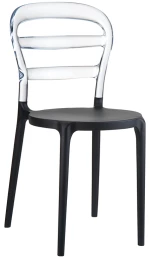 Bibi Black/clear Transp.καρεκλα